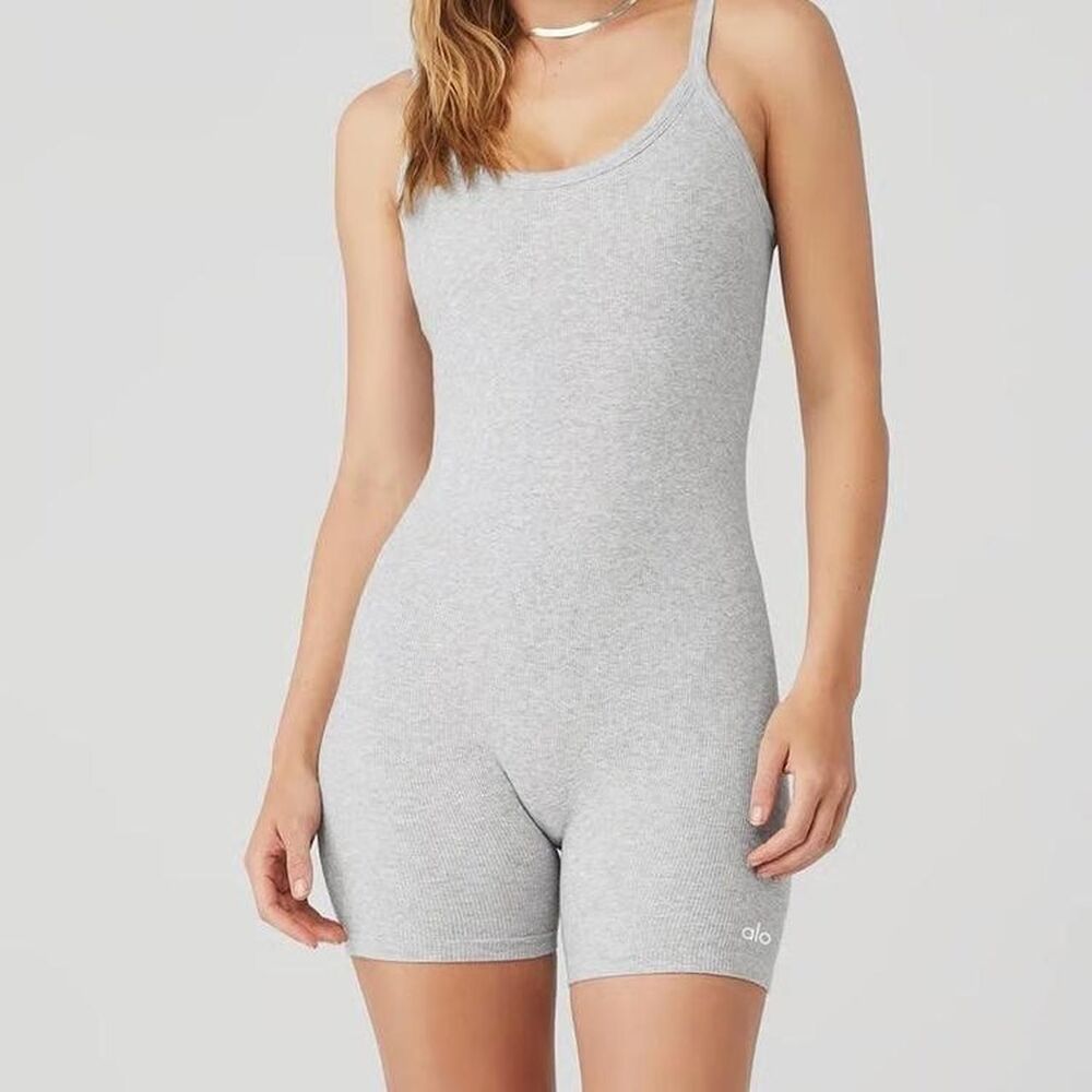 Alo-yoga Women's Grey Playsuit-romper